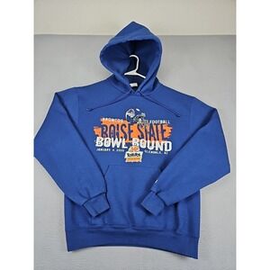 Champion Boise State Football Hoodie Men's Medium Blue Tostitos Fiesta Bowl 2010